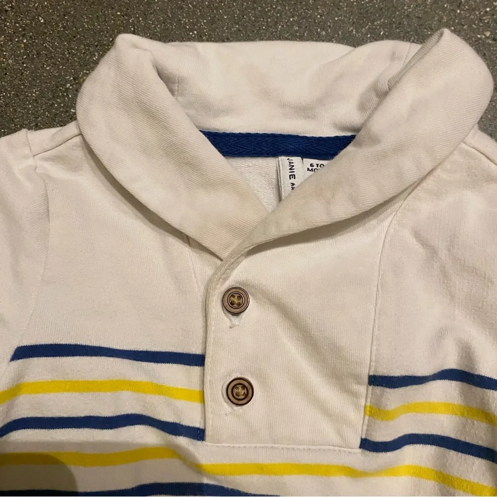 Janie and Jack white romper